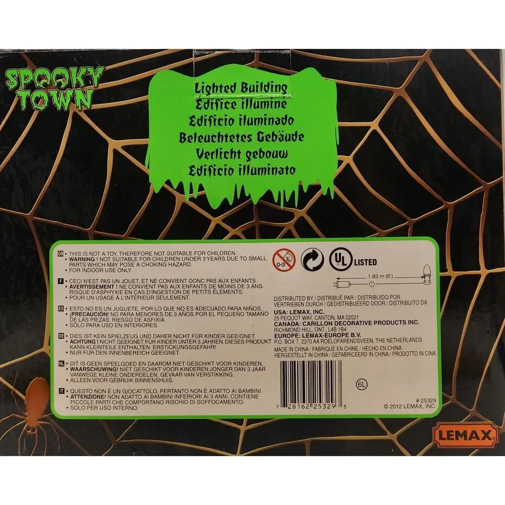 Lemax Spooky Town 2012 CRUMP'S ORGANIC MARKET 25329 LIGHTED HALLOWEEN Building